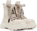 Rick Owens Off-White Jumbo Laced Bozo Tractor Boots