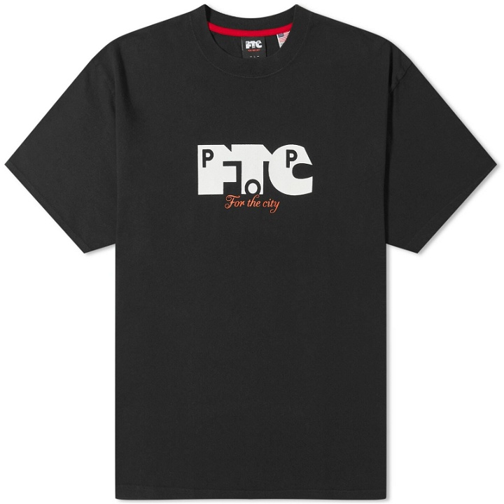 Photo: Pop Trading Company Men's x FTC Logo T-Shirt in Black