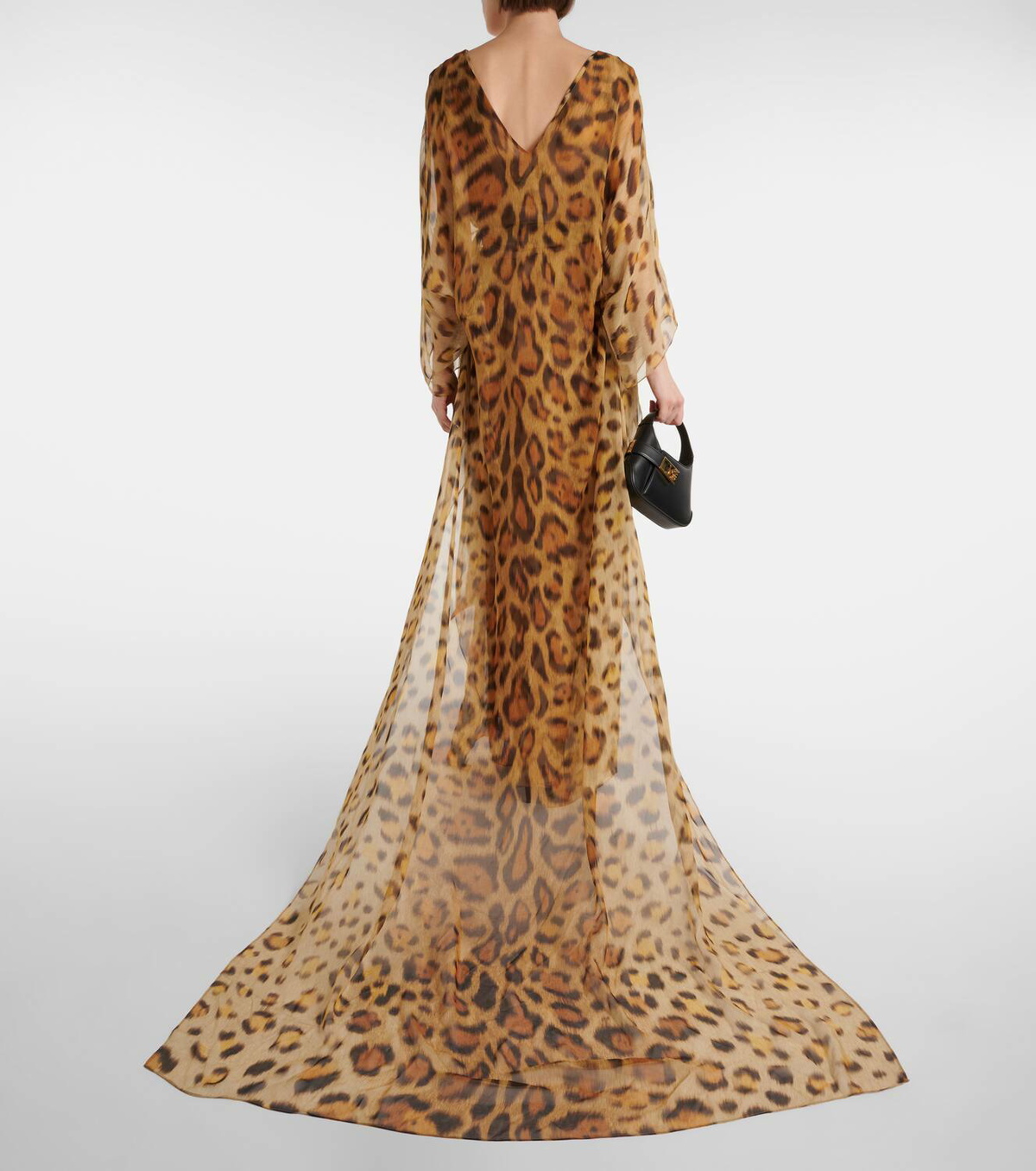 chinese dress ladies Spring 1990 Oscar De La Renta Ocean Blues Silk Chiffon Strapless Dress –  Shrimpton Couture main image 1