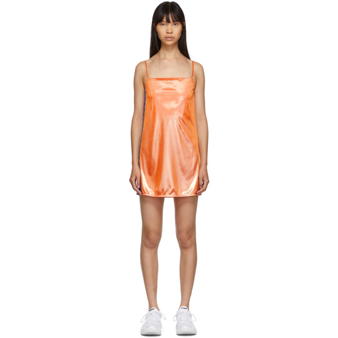 Photo: Anton Belinskiy Orange Lame Slip Dress