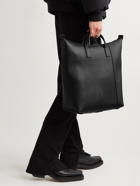 Balenciaga - Hourglass Medium Logo-Embellished Full-Grain Leather Tote Bag