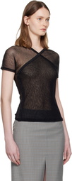 Paloma Wool Black Olimpia Mesh T-shirt