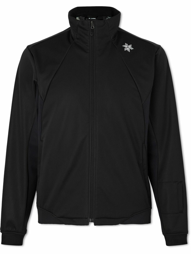 Photo: Goldwin - Logo-Print Hooded Ski Jacket - Black