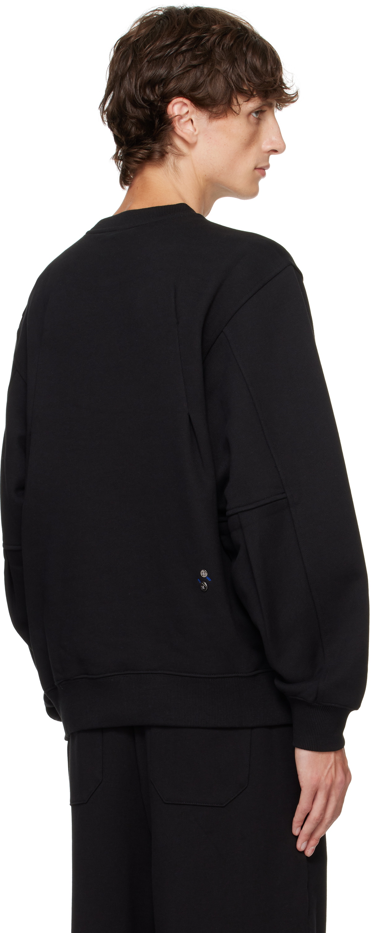 【Adererror】Langle sweatshirt ブラック ADERERROR Langle sweatshirt スウェットブラック