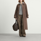 Auralee Women's Mosser Soutien Collar Coat in Top Brown