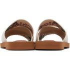 Chloé Beige Woody Mule Sandals