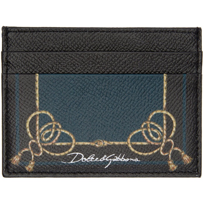 Photo: Dolce and Gabbana Black Tassel Card Holder