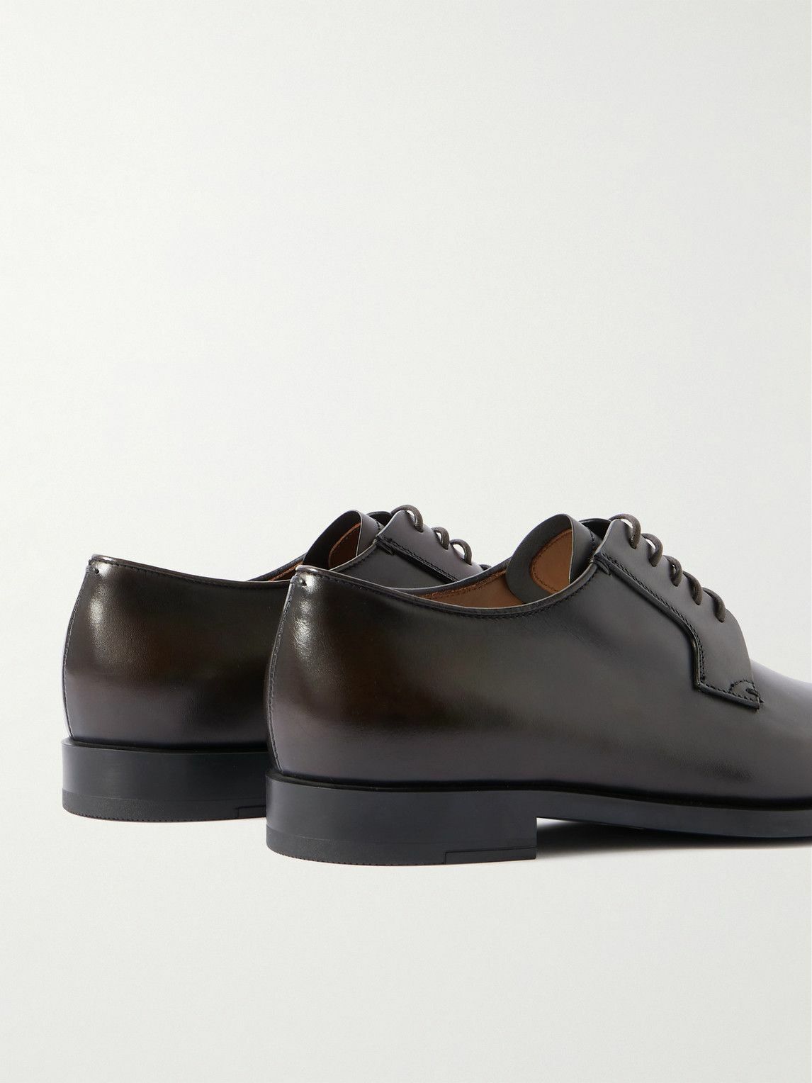 Zegna - Leather Derby Shoes - Brown Zegna