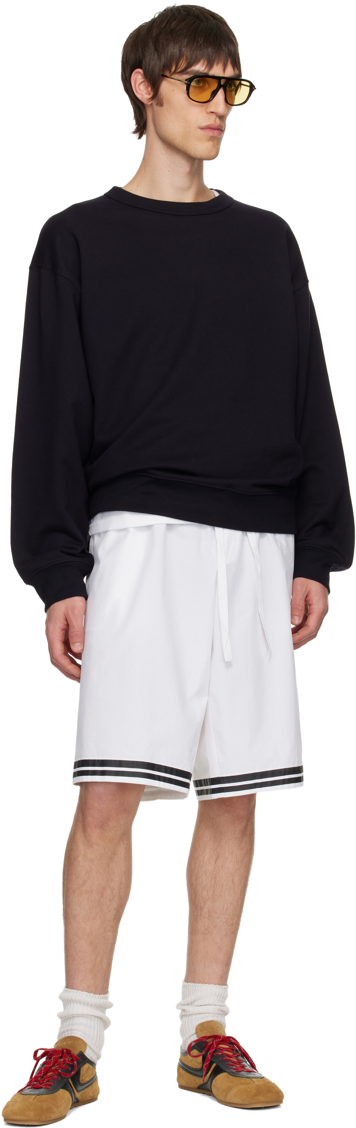 Dolce&Gabbana White Cotton Poplin Shorts