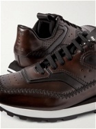 Berluti - Fly Venezia Leather Sneakers - Brown