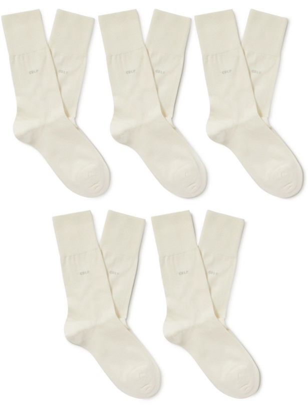 Photo: CDLP - Five-Pack Bamboo-Blend Socks - White
