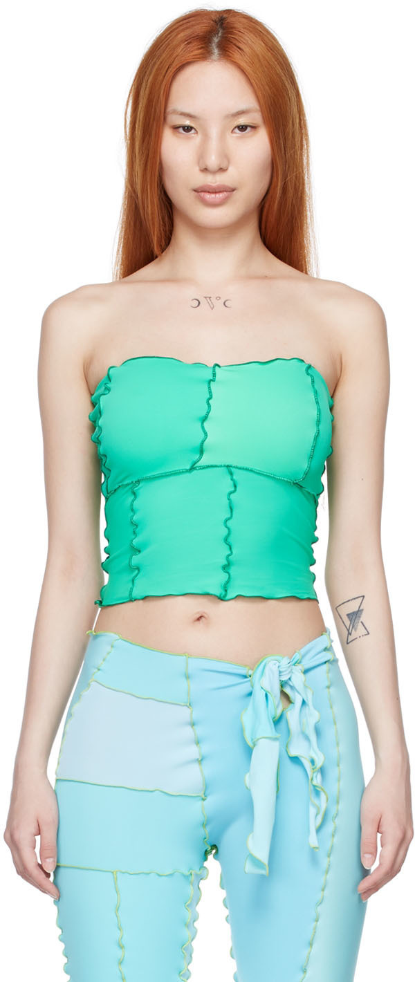 Sherris Green Nylon Tube Top