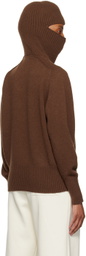 VAARA Brown Balaclava Hoodie