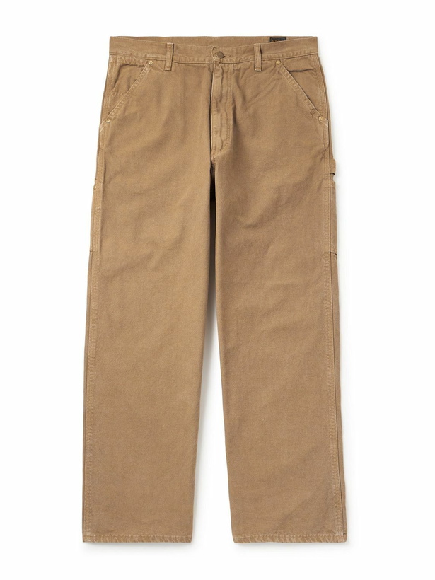 Photo: OrSlow - Oxford Painter Straight-Leg Cotton-Twill Trousers - Brown