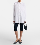 Gucci Vittoria leather-trimmed denim pumps