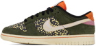 Nike Green & Orange Dunk Low Retro SE Sneakers