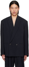 Studio Nicholson Navy Daburu Blazer