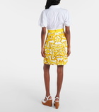 Dolce&Gabbana Majolica cotton-blend brocade miniskirt