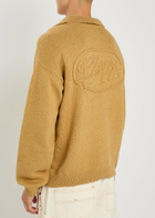 Cherry Los Angeles 5 Star Logo-intarsia Cotton Jumper Tan