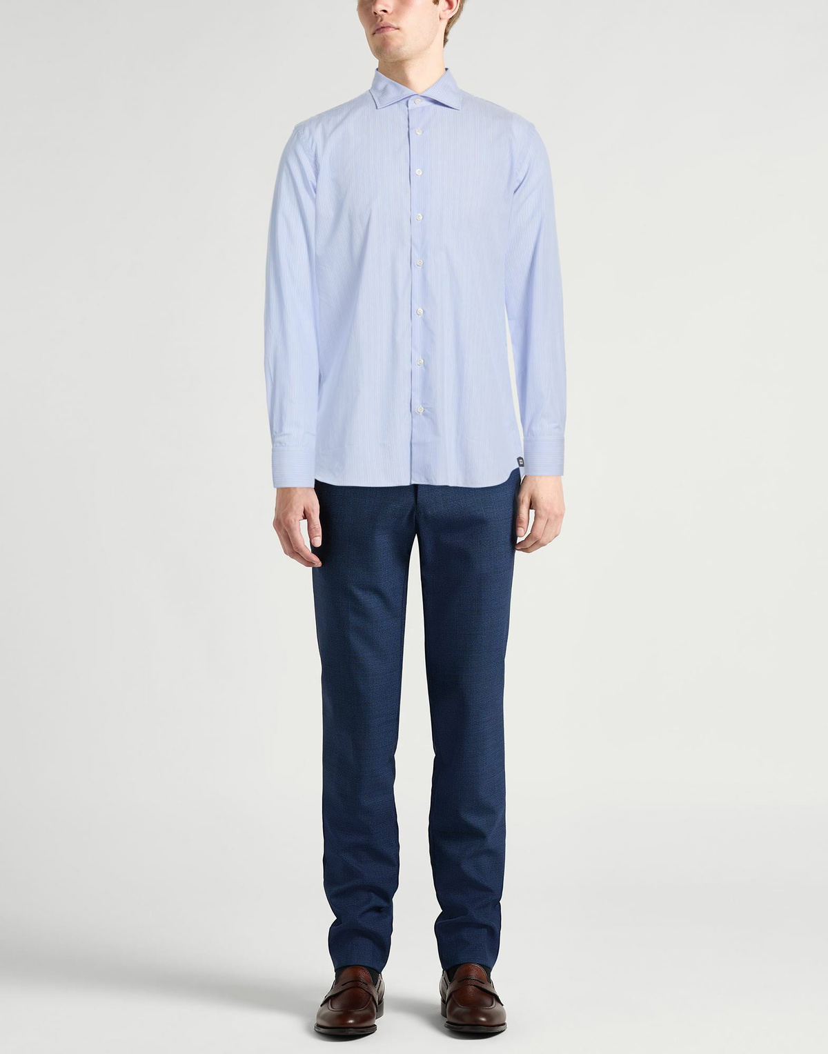 Lardini Mens Shirt Sky in Blue