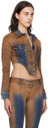 KNWLS Brown Harley Denim Jacket