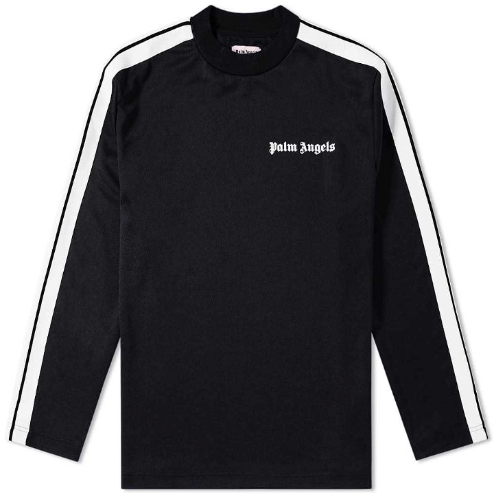 Photo: Palm Angels Track Taping Long Sleeve Tee Black
