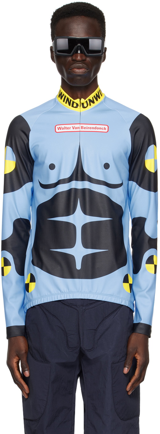 Walter Van Beirendonck Blue 7005 Dummy Bike Long Sleeve T-Shirt