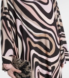 Pucci Marmo printed off-shoulder beach cover-up