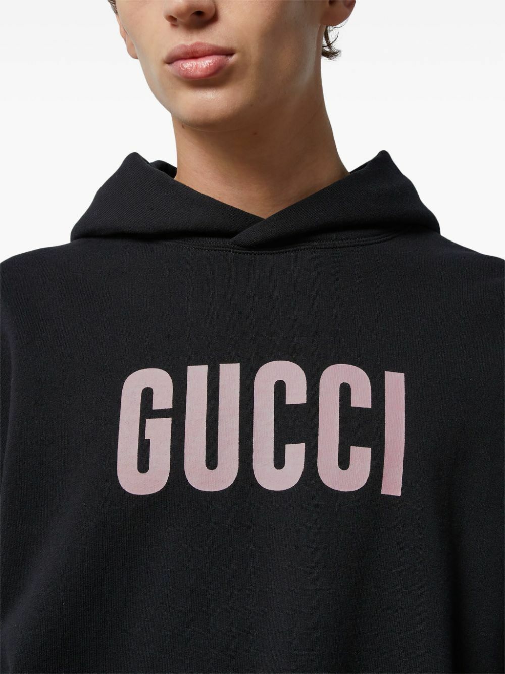 パーカー・フーディ GUCCI JERSEY HOODIE WITH LOGO PRINT GUCCI Logo-Print Cotton-Jersey Hoodie for Men | MR PORTER