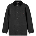 Dickies Women's Duck Canvas Chore Coat in Black