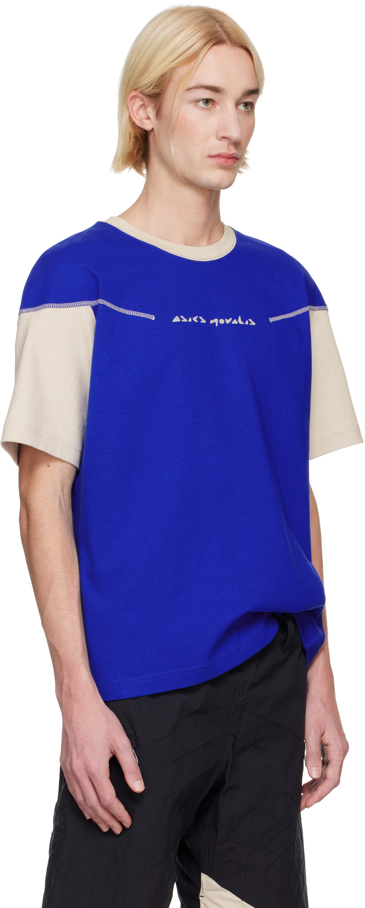 kiko kostadinov Tシャツ M Asics Blue Kiko Kostadinov Edition Bixance Short Sleeve T