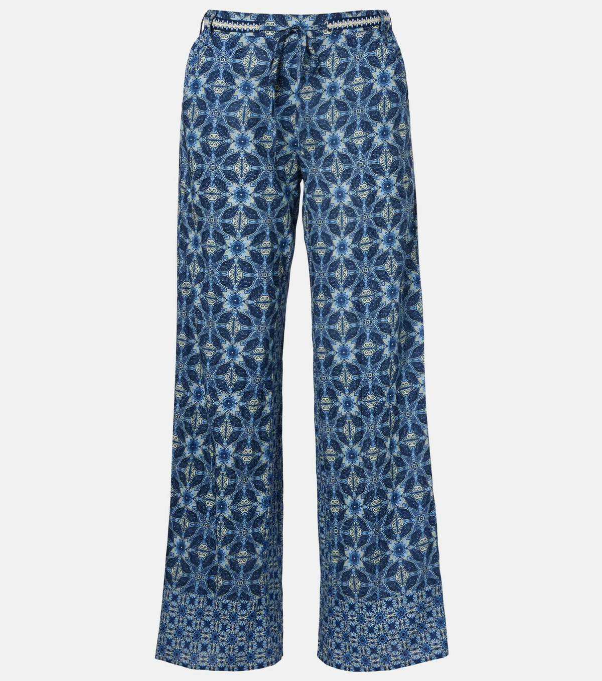 Velvet Kendra printed cotton wide-leg pants