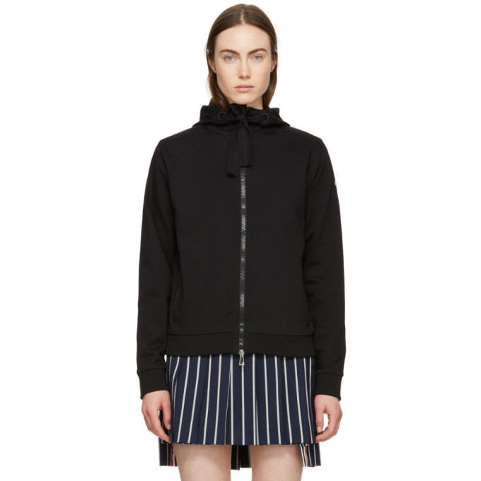 Photo: Moncler Black Zip-Up Hoodie