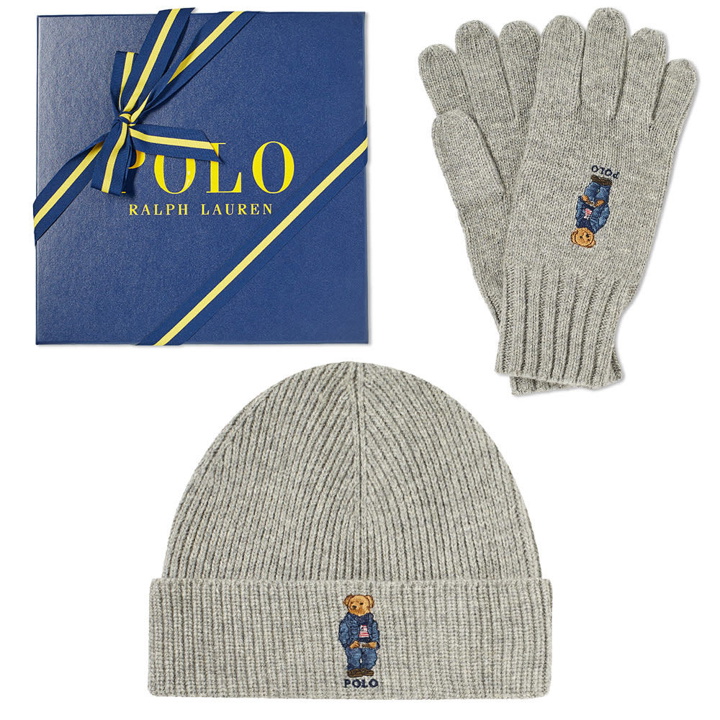 Photo: Polo Ralph Lauren Classic Bear Glove & Hat Gift Box