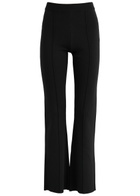 Clea Alistair Straight-leg Knitted Trousers Black