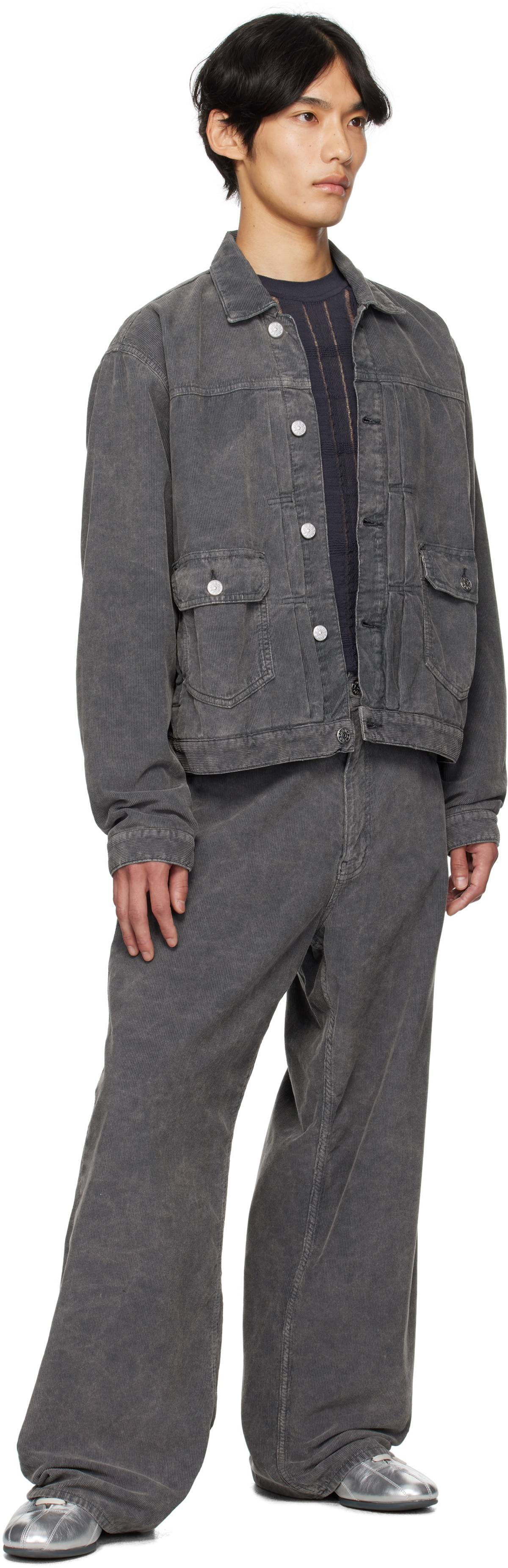 Sunflower Gray Super Wide Jeans
