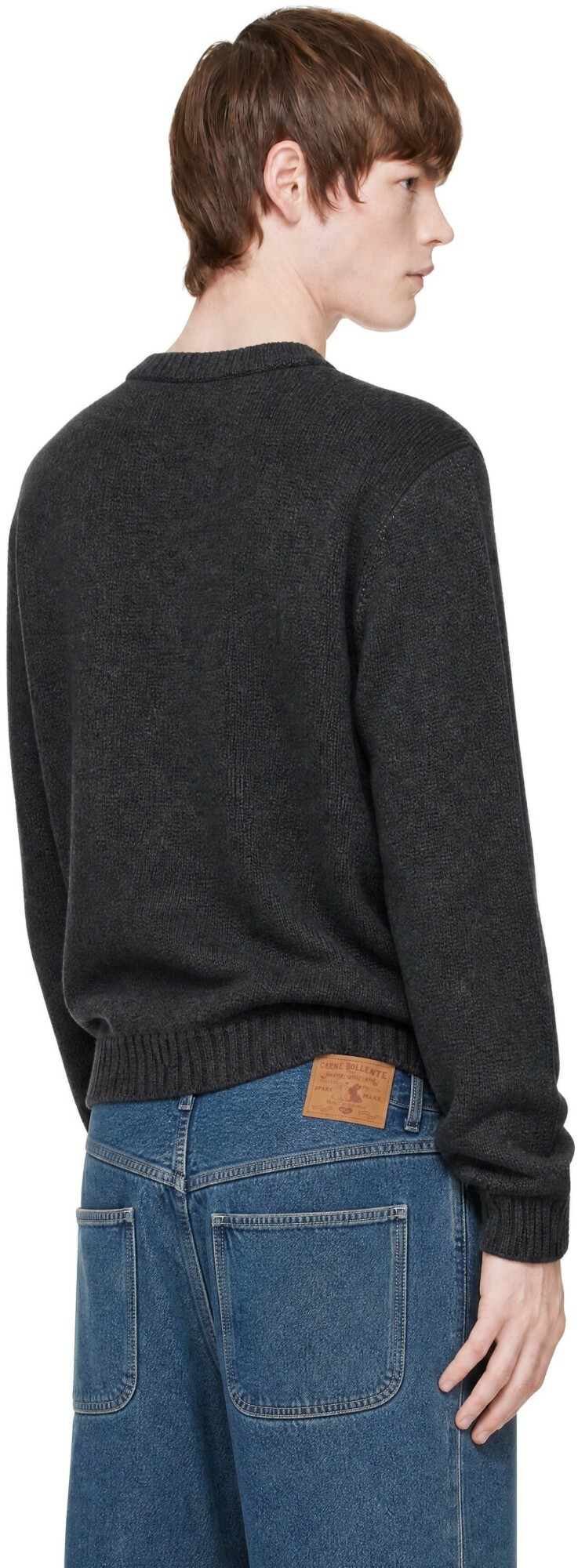 Carne Bollente Gray Soft Top Sweater