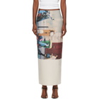 ISSEY MIYAKE Multicolor Street View Midi Skirt