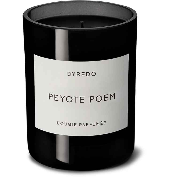 Photo: Byredo - Peyote Poem Scented Candle, 240g - Colorless