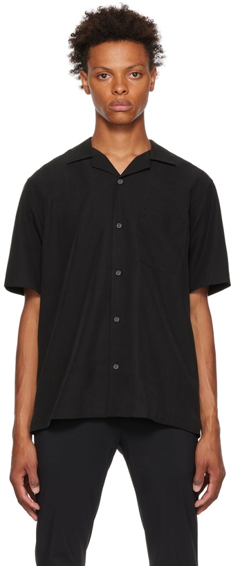 Photo: Theory Black Lyocell Shirt