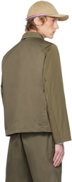 Thom Browne Khaki Cropped Relaxed Field Jacket