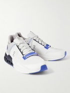 ON - Cloudnova Flux Rubber-Trimmed Mesh Running Sneakers - White