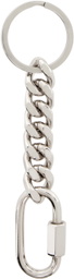 IN GOLD WE TRUST PARIS Silver Cuban Link Keychain
