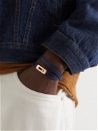 Messika - My Move Rose Gold, Diamond and Leather Bracelet - Blue