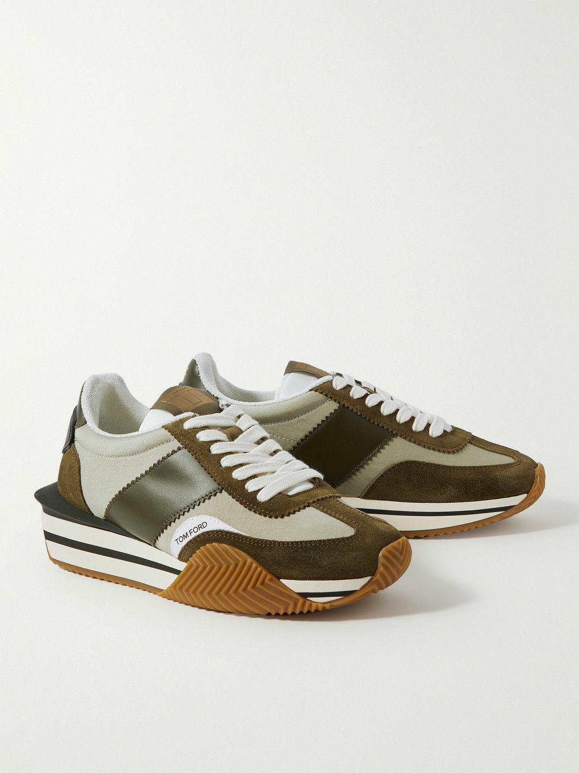 TOM FORD James suede sneakers - Green