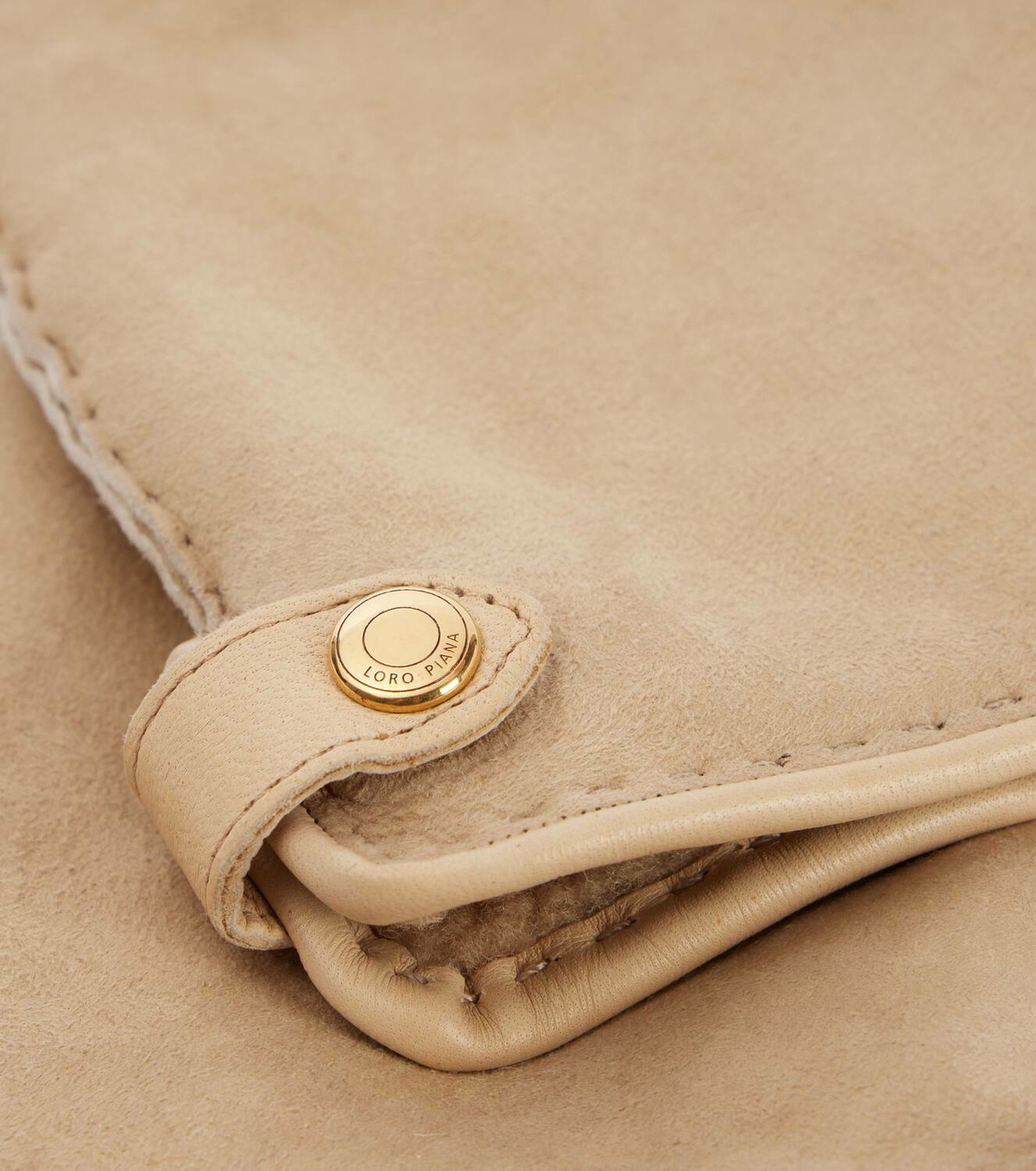 Loro Piana Zelda shearling-lined suede gloves