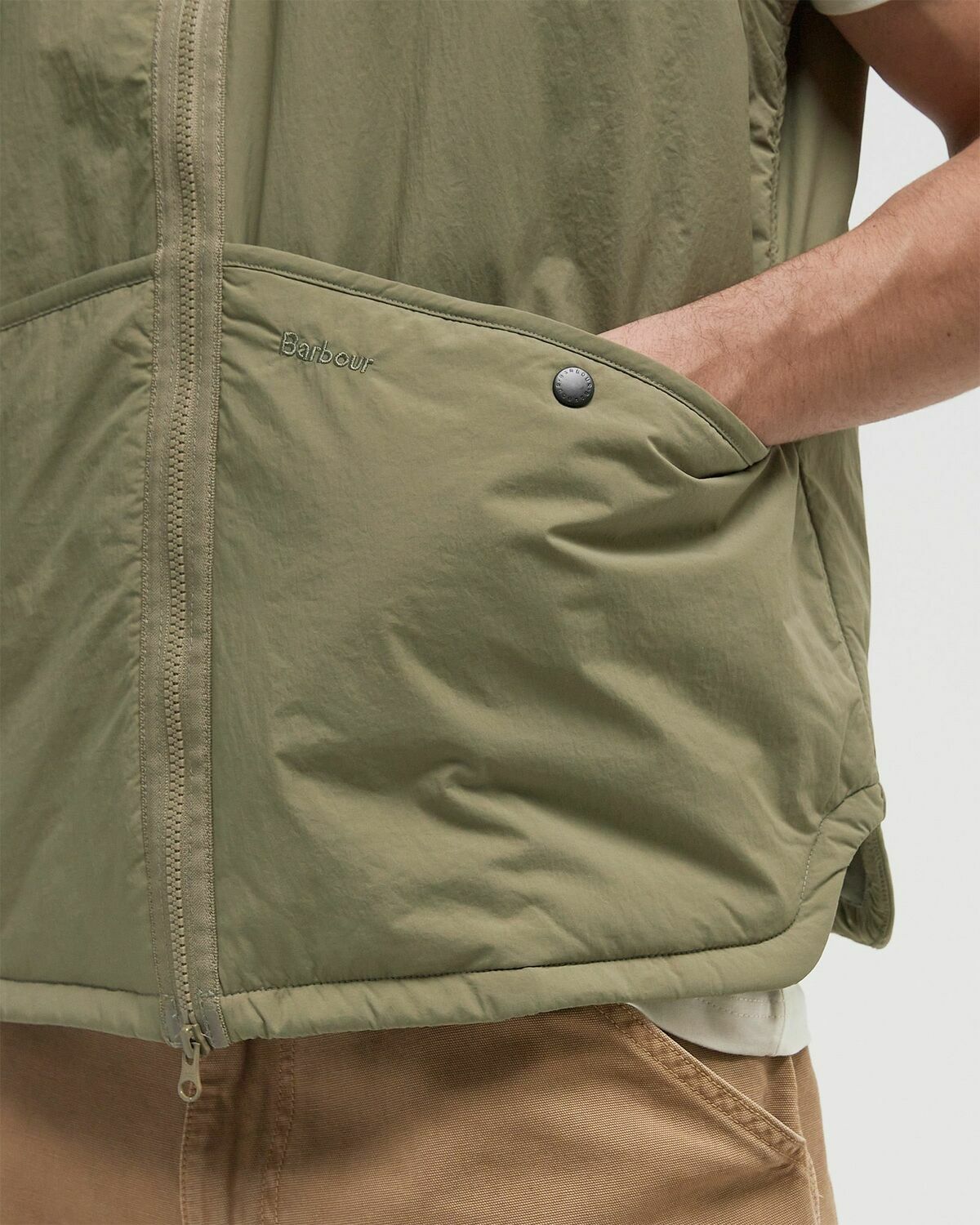 Barbour Re-Engineered Liddesdale Gilet Green Mens Vest