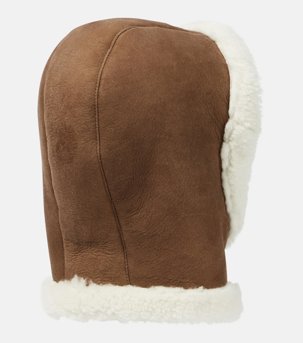 MAGDA BUTRYM SS25BALLETFLATSBROWN 関税送料込 Magda Butrym Shearling and leather hood Magda Butrym