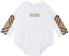 Burberry Baby Tan Vintage Check Three-Piece Set