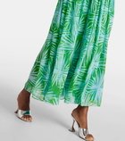 Diane von Furstenberg Menon printed draped maxi dress